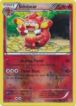 Plasma Storm Simisear #20/135 reverse holo